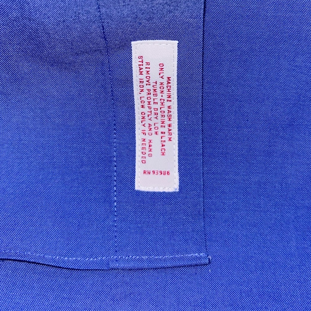 Brooks Brothers‎ “Madison” blue, non iron, long sleeve dress shirt sz 15.5, 32 - Picture 3 of 7